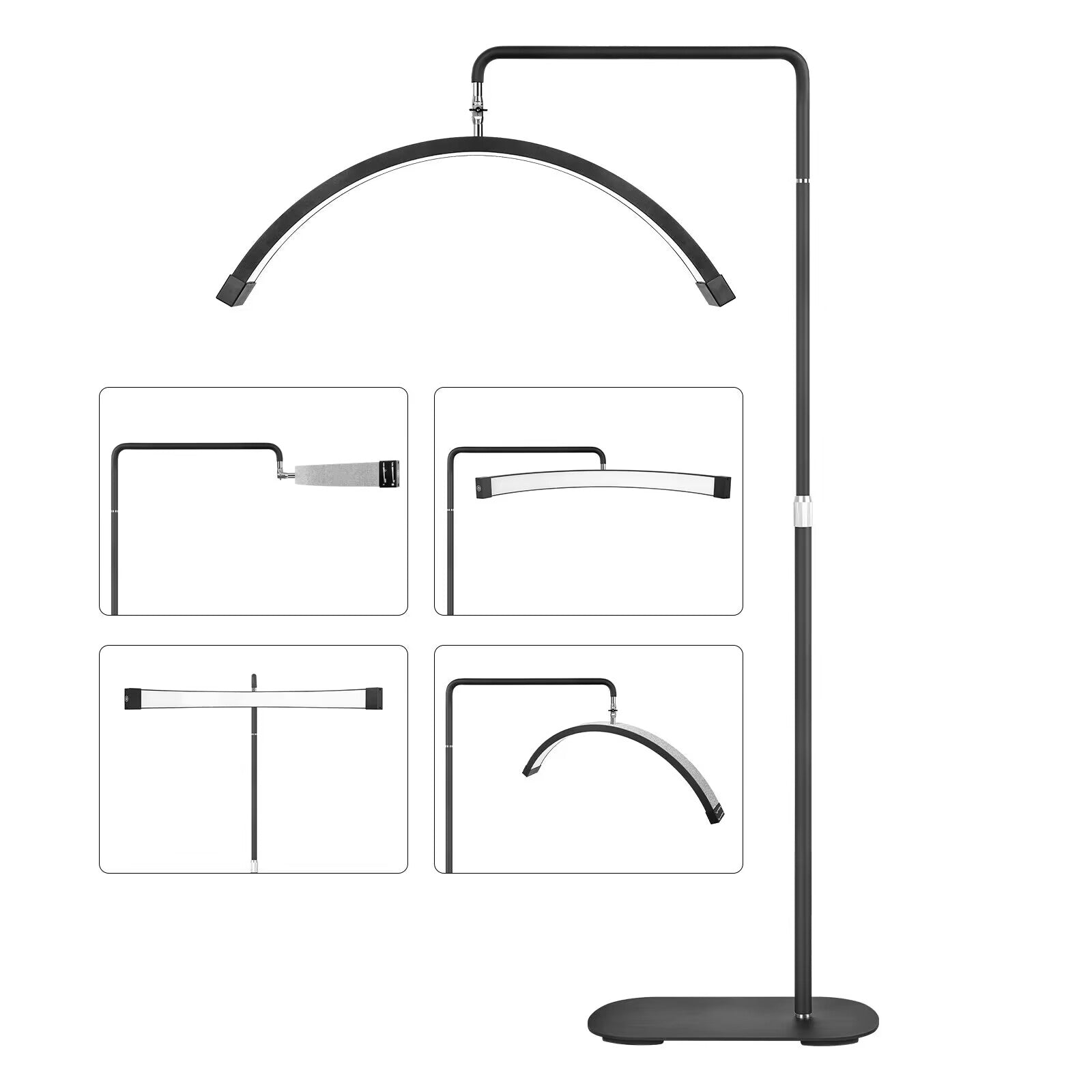 Halbmond Beauty Licht 28” Multi-Winkel - RJ Moon Pro X